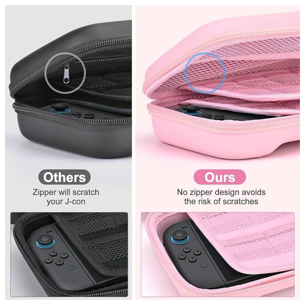 Switch 2 Case Compatible with NS Switch 2 (2025), Carrying Case w/ 19 Game Slots - Picture 6 of 8